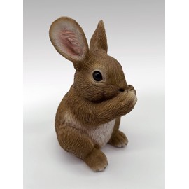 DecoTrend GmbH Decorative Figurine Little Rabbit Not Speaking 11 x 9 x 13 cm