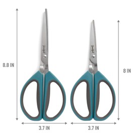 Goodful All Purpose Kitchen Shears, Heavy Duty Stainless Steel Scissors, Comfort Grip, Micro-Serrated