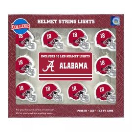 Party Animal Alabama Crimson Tide LED Helmet String Lights. 11 Feet Long String,10 Lights