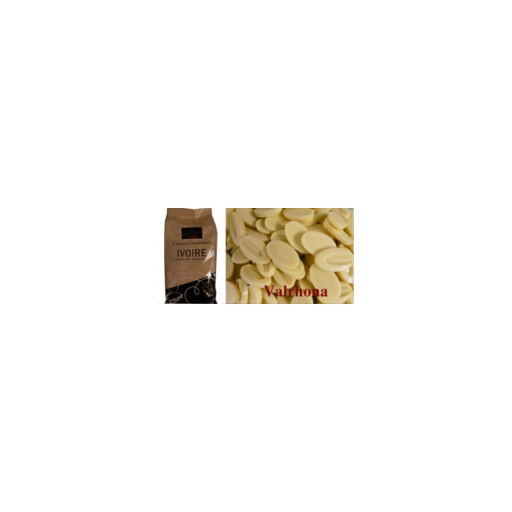 Valrhona 4660 Ivoire Feve 35 White Chocolate Callets 2 lbs