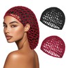 2 PCS Hair Nets for Sleeping Mesh Crochet Hair Wrap