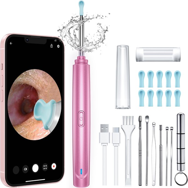 qnoon Ear Wax Removal Tool Camera, 1296P HD Camera and