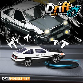Fannasi AE86 Classic Cool Drift Car Rotating Ornaments Alloy Car Model Center Console Interior 2025 New Internet Celebrity Accessories for Adults and Children