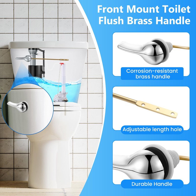 Saillong 3 Inch Toilet Flusher Replacement Kit, Include 3 Inch