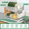 QECOUI 2 Tier Dish Drying Rack for Kitchen Counter, Dish