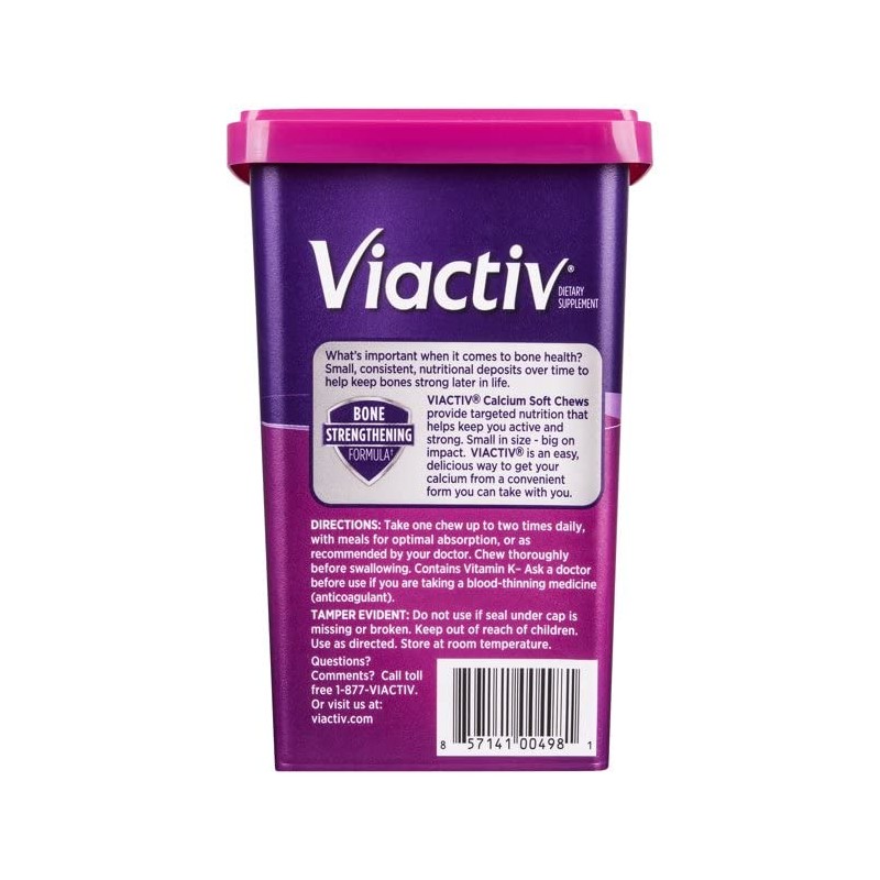 Viactiv Max Formula Calcium +Vitamin D3 Supplement for Bone Health,