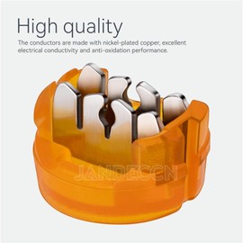 JANDECCN 100pcs Waterproof Telephone Wire Connector, Gel-Filled UY Butt Splice Network Cable Connectors (UY2/K2)