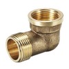 sourcing map Brass Pipe Fitting 90 Degree Elbow 3/4 (BSP)