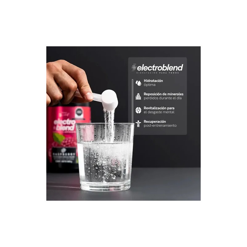Bebida Hidratante Polvo 360gr Electroblend Life Sabor Raspberry