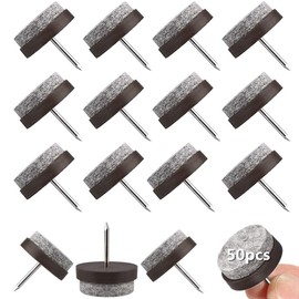 Lnmyic Filzgleiter Stuhl 50 Stck Filzgleiter Nagel Profi M?belgleiter/Stuhlgleiter Filz zum Nageln fr Laminat Parkett Sessel Fiesen- ? 22 mm