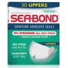 SEA-BOND Denture Adhesive Seals Uppers Fresh Mint, 30 Each (Pack