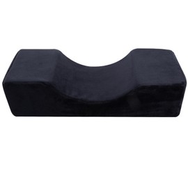 Flannel Lash Extension Grafting Pillow U Shaped Neck Support Eyelash Extension Pillow for Beauty Salon Supporting Protecting Neck Black