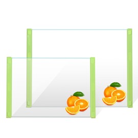 LANGBOHOS 2 PCS Tempered Glass Cutting Board for Kitchen with Silicone Handle-Non Anti slip and easy to grip,Dishwasher-Safe, Ideal for Kitchen and Serving Tray (Green-12 * 8"&16 * 12")
