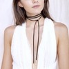LEGITTA Set of 6 Choker Necklaces Stretch Velvet Classic Gothic