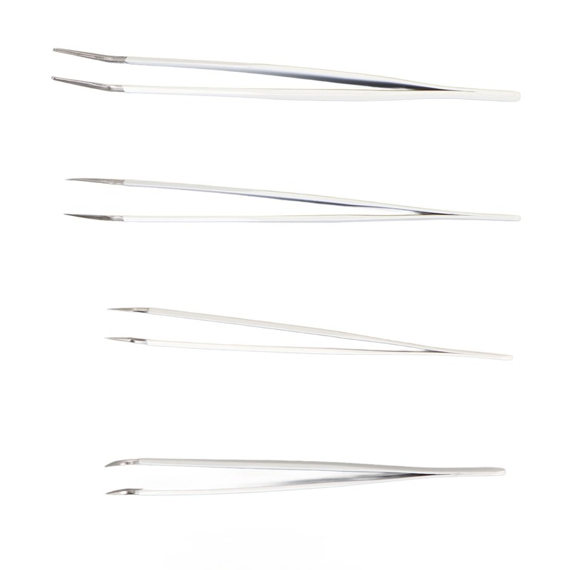 Eyelash Extension Tweezers Kit Stainless Steel High Accuracy Lash Tweezers