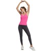 MathCat Seamless Workout Tank Tops with Built in Bra，Racerback Athletic