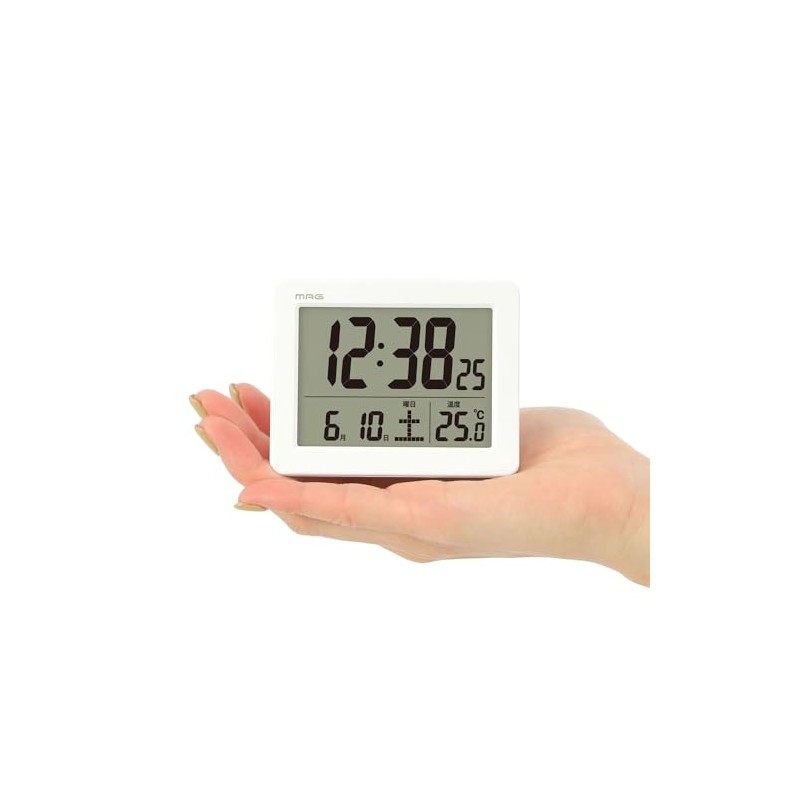 MAG T-779A WH-Z Digital Brim Backlight Alarm Clock with Snooze