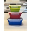 Roaming Cooking Collapsible Silicone Food Storage Container Combo pack (Multi