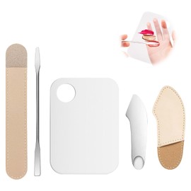 PAVIKE Makeup Spatula, Set of 2, Stainless Steel Spatula, Foundation Spatula, Cosmetic Mixing Spatula, Cosmetic Spatula, Stainless Steel Foundation, Eye Shadow, Beauty Makeup Tool for Applying or