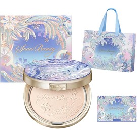 Shiseido Snow Beauty Brightening Skincare Powder Set 25g + Blotting Paper + Bag | Whitening & Anti-Blemish Face Powder | Floral Aroma | Day & Night Use | Limited Edition