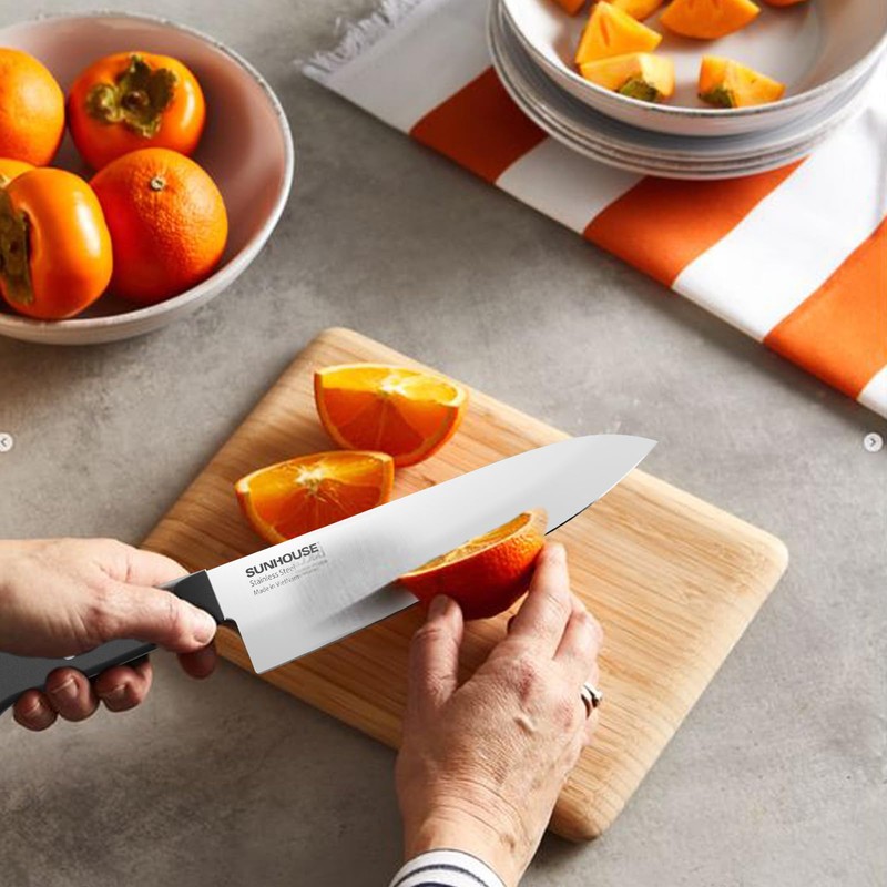 Sunhouse Basic Chef Knife 7.5 Inch Kitchen Knife, High Stainless