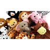 Velour Animal Hand Puppets, Soft Animal Hand Puppets for Children