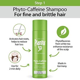 Plantur 39 Plantur 39 Caffeine Shampoo and Conditioner Set Prevents and Reduces Hair Loss | For Fine Brittle Hair | Unique Galenic Formula Supports Hair Growth | Set of 250ml Shampoo and 150ml Conditioner