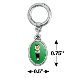 SpongeBob Plankon Face Shoe Sneaker Shoelace Oval Charm Jewelry