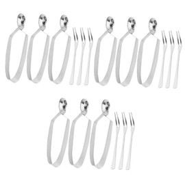 LABRIMP 9 Sets Escargot Serving Tongs Snail Tongs for Escargot Snails Stainless Steel