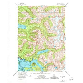 YellowMaps Sitka A 4 AK topo map, 1:63360 Scale, 15 X 15 Minute, Historical, 1951, Updated 1981, 21.9 x 18 in - Polypropylene