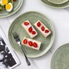 AmorArc Ceramic Plates Set of 6, 8.5 Inch Handmade Reactive