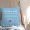 MONALET Blue Hugs from Home Dorm Throw Pillow Covers 18x18,