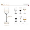 RIIPOO Wine Glass Rack Hangers Under Cabinet, Bamboo Wine Glasses
