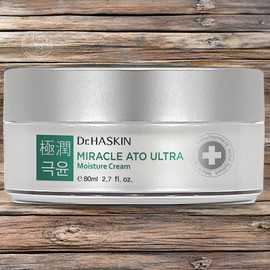 Dr. Haskin Moisture Supply, Skin Tone Up, Skin Oil and Moisture, Geukyun Miracle Ato Ultra Moisture Cream, 1 x 80ml / 닥터하스킨 수분공급 피부톤업 피부유수분 극윤 미라클아토 울트라 모이스처 크림 1개 80ml