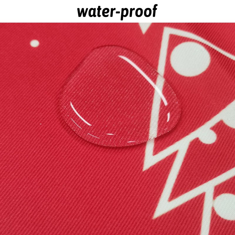 AIBIIN Red Tablecloth for Christmas Party Christmas Tree Pattern Rectangular