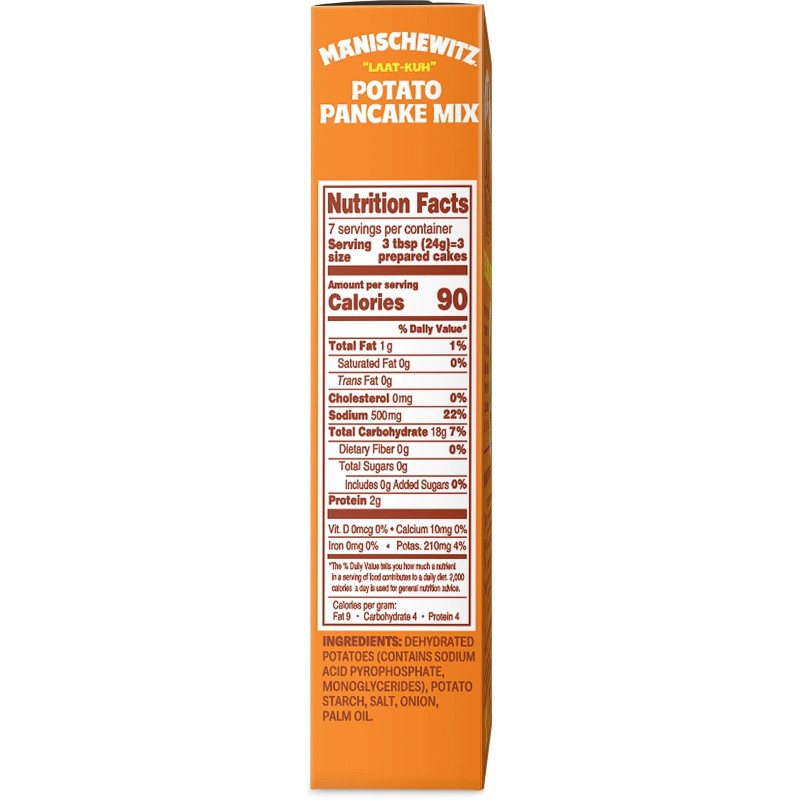 Manischewitz Sweetened Potato Pancake Mix Gluten Free 6 Ounce Pack