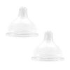 UBMOM Anti-Colic Replacement Nipple Set, 2 Counts, M Level (3~6M),