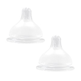 UBMOM Anti-Colic Replacement Nipple Set, 2 Counts, M Level (3~6M), for UBMOM Bottles and Sippy Cups