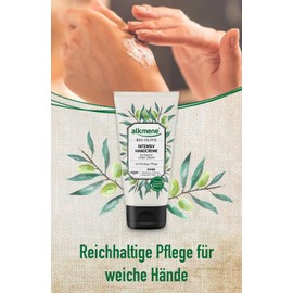 alkmene Hand Cream with Organic Olive - Intensive Cream for Very Dry Hands - Vegan Olive Oil Intensive Cream without Silicones, Parabens, Mineral Oil, PEGs, SLS & SLES - Skin Care Pack of 2 (2 x 75