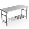 24 x 60 Inch Stainless Steel Folding Table for Prep