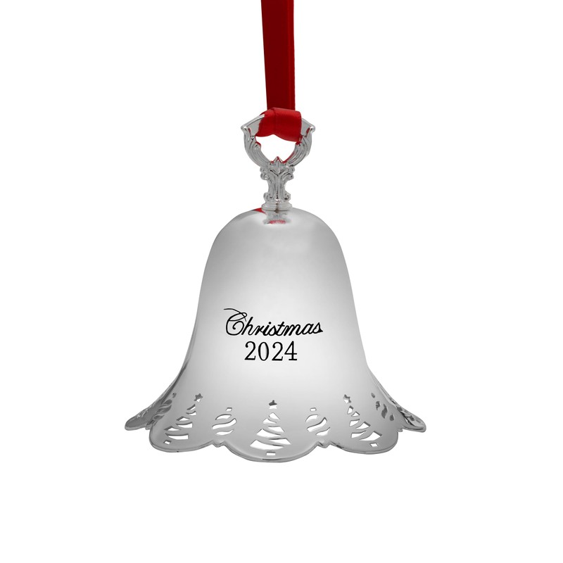 Towle 2024 Silver-Plated Pierced Bell Ornament 45th Edition