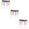 18pcs Multifunctional Eyebrow Brush Comb Brow Tool Portable Brow Spoolies Smooth Handle for Professional Home Use