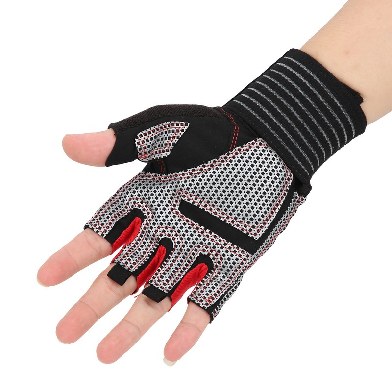 Half Finger AntiSlip Fitness Gloves Weight Lifting Sport Gloves with