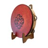 Celtic Knot Tambourine with optional illuminated display stand - Accessory: