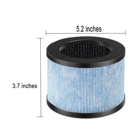 KAZETEC MK-01& MK-06 TZK1 True HEPA Filter Replacement for MK-01 MK-06 MG01JH MJ012H,to-Life TZK1,Fre Aire KN6391,HAP601,MJ001H,DH-JH01 Air Purifier for Home, Blue, 2 Pack