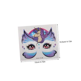 BIUDECO 15pcs Makeup Stickers Decor Giraffe Stickers Party Decal Childrens Faces for Crafts Jewels for Eye PVC