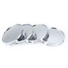 C-FUNN 4pcs 75mm/69mm Silver Car Wheel Hub Cap Cover For