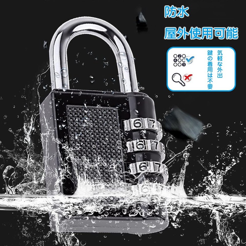Padlock Dial 3 Digit Dial Lock Small Auxiliary Lock Anti-Theft