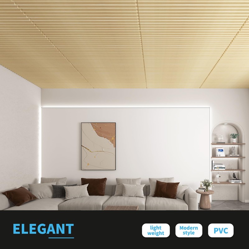 Art3d 6-Pack Slat Design 3D Wall Panels for Interior Wall