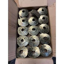 Tri-Built 1 1/4" x .120" Coil Roofing Nails 7200 ct Smooth Shank  TRINLSCR114